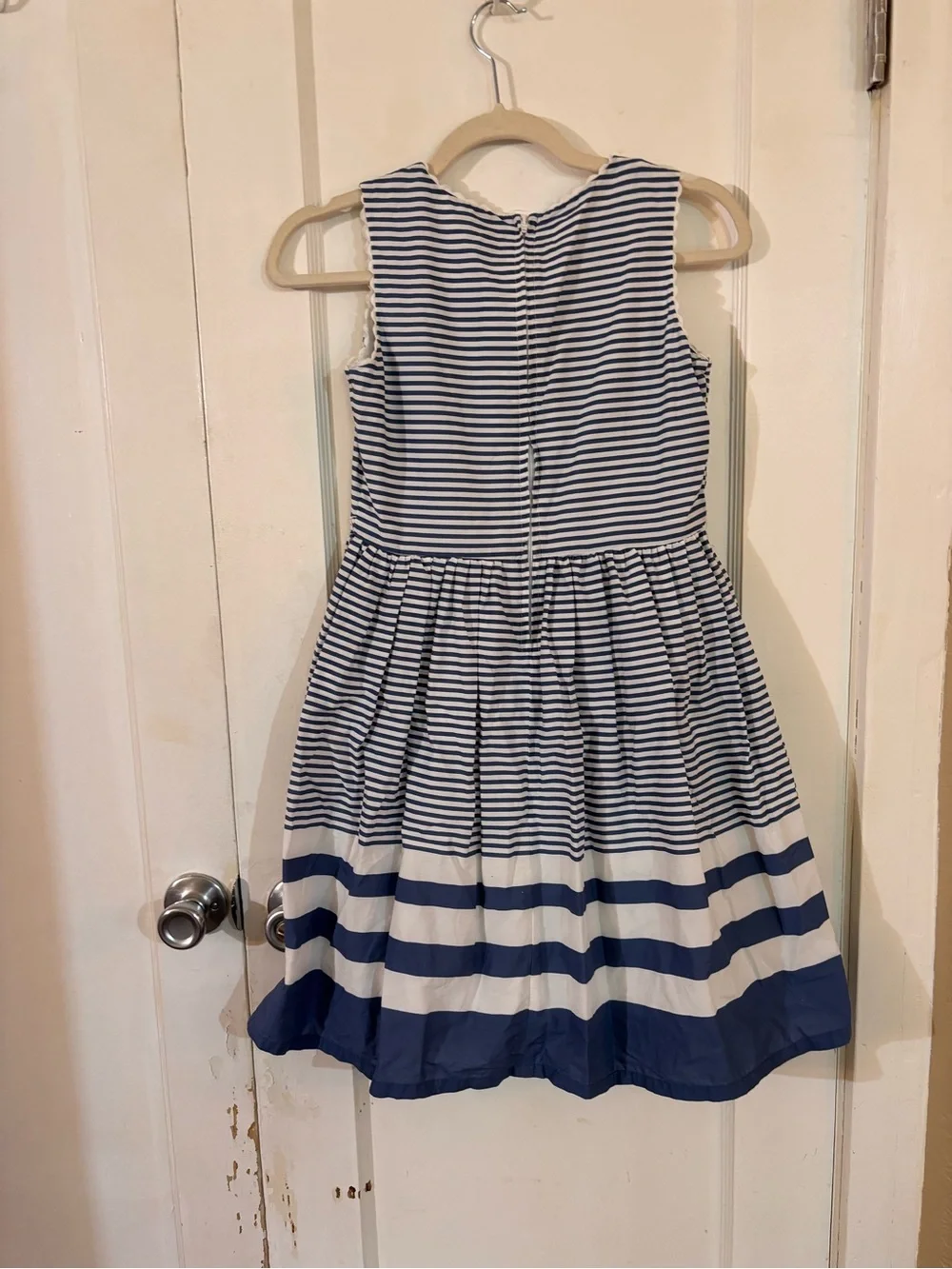 Place Navy & White Striped Sleeveless Dress